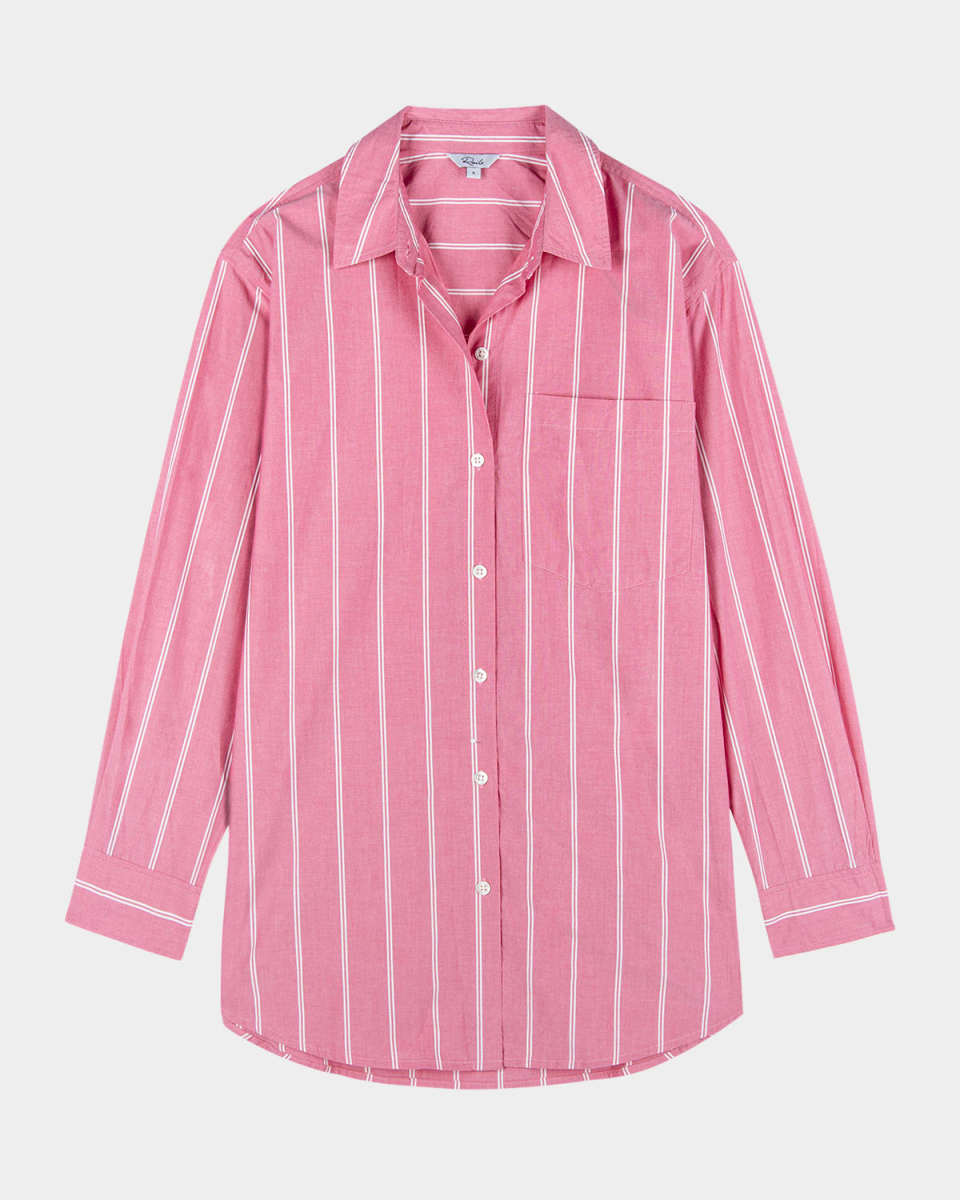 Elsa Striped Button-Front Shirt